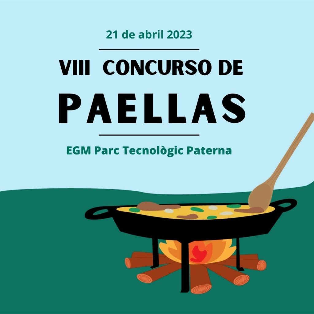 ¡Por fin podemos anunciar que llega el esperado concurso de paellas de la EGM Parc Tecnològic Paterna! 21 de abril. Save the date!