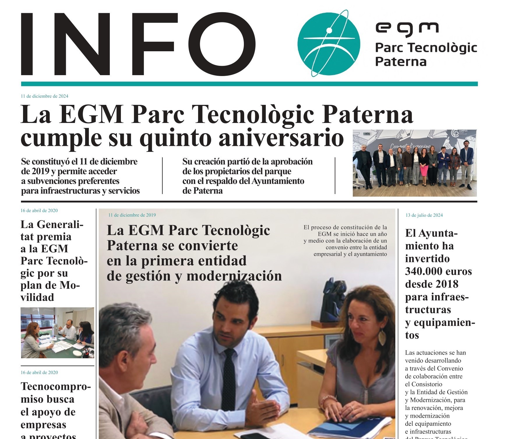 ¡La EGM Parc Tecnològic Paterna cumple 5 años!